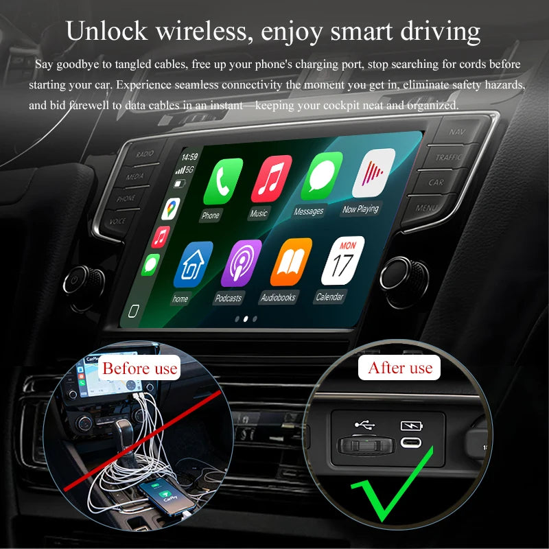 2 in 1 Wireless Carplay/Android Auto Connection