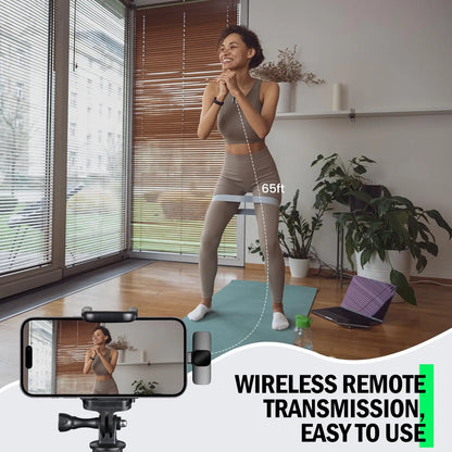 Wireless Fleece Lavalier Recording Microphone