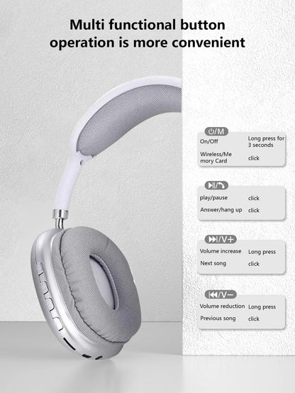 Comfortable Over-Ear Bluetooth Headphones