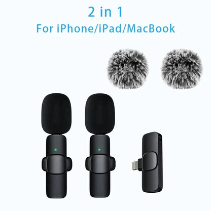 Wireless Fleece Lavalier Recording Microphone